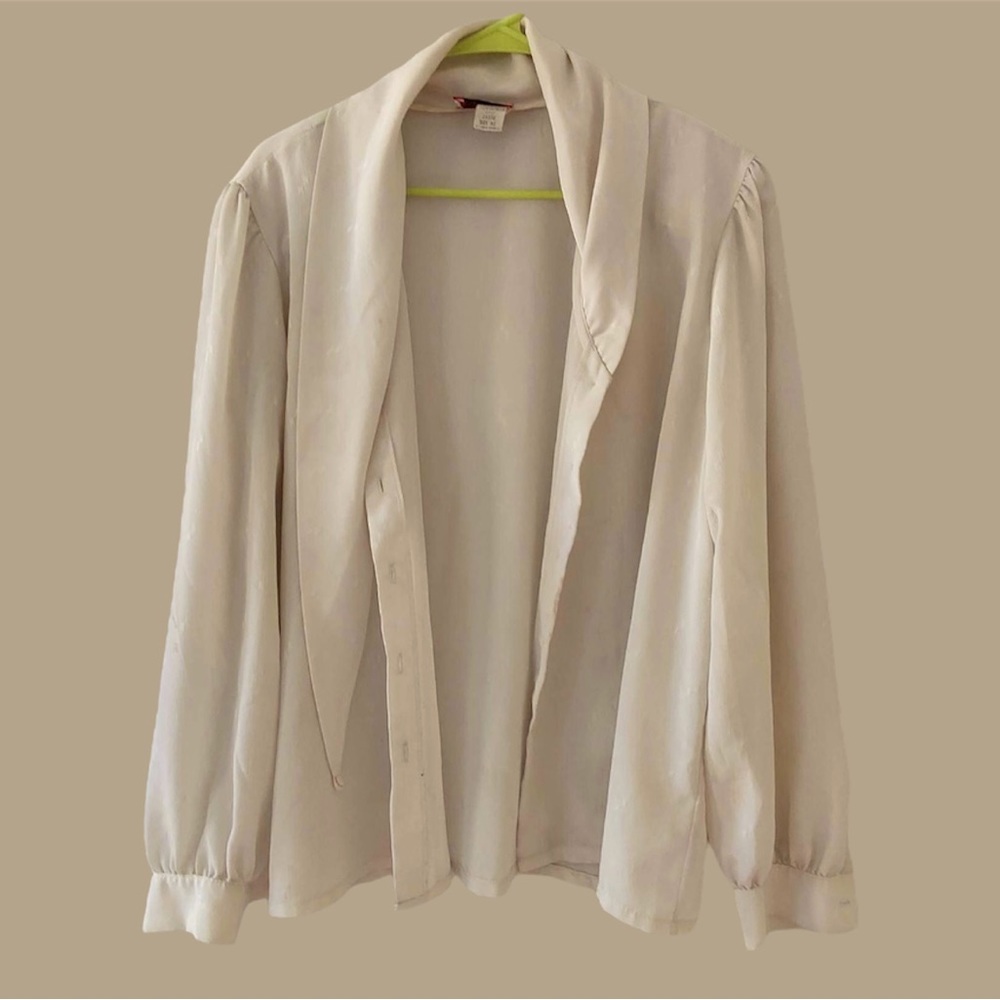 Vintage Cream satin shirts